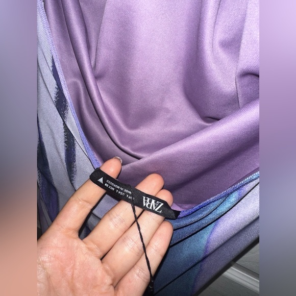 Zara printed tulle midi dress size L - Picture 4 of 7